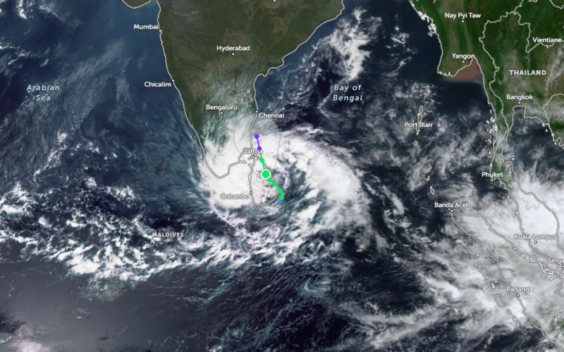 Cyclone in Sri Lanka